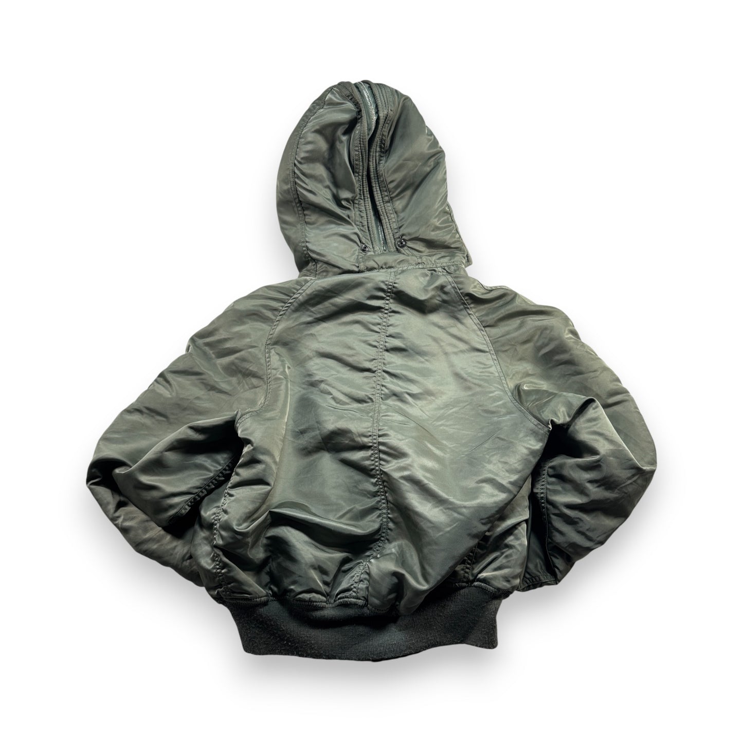 80s 米軍実物 アルファ N-2B フライトジャケット USA製 カーキ IDEAL ja-u-2505-054