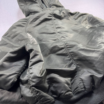 80s 米軍実物 アルファ N-2B フライトジャケット USA製 カーキ IDEAL ja-u-2505-054