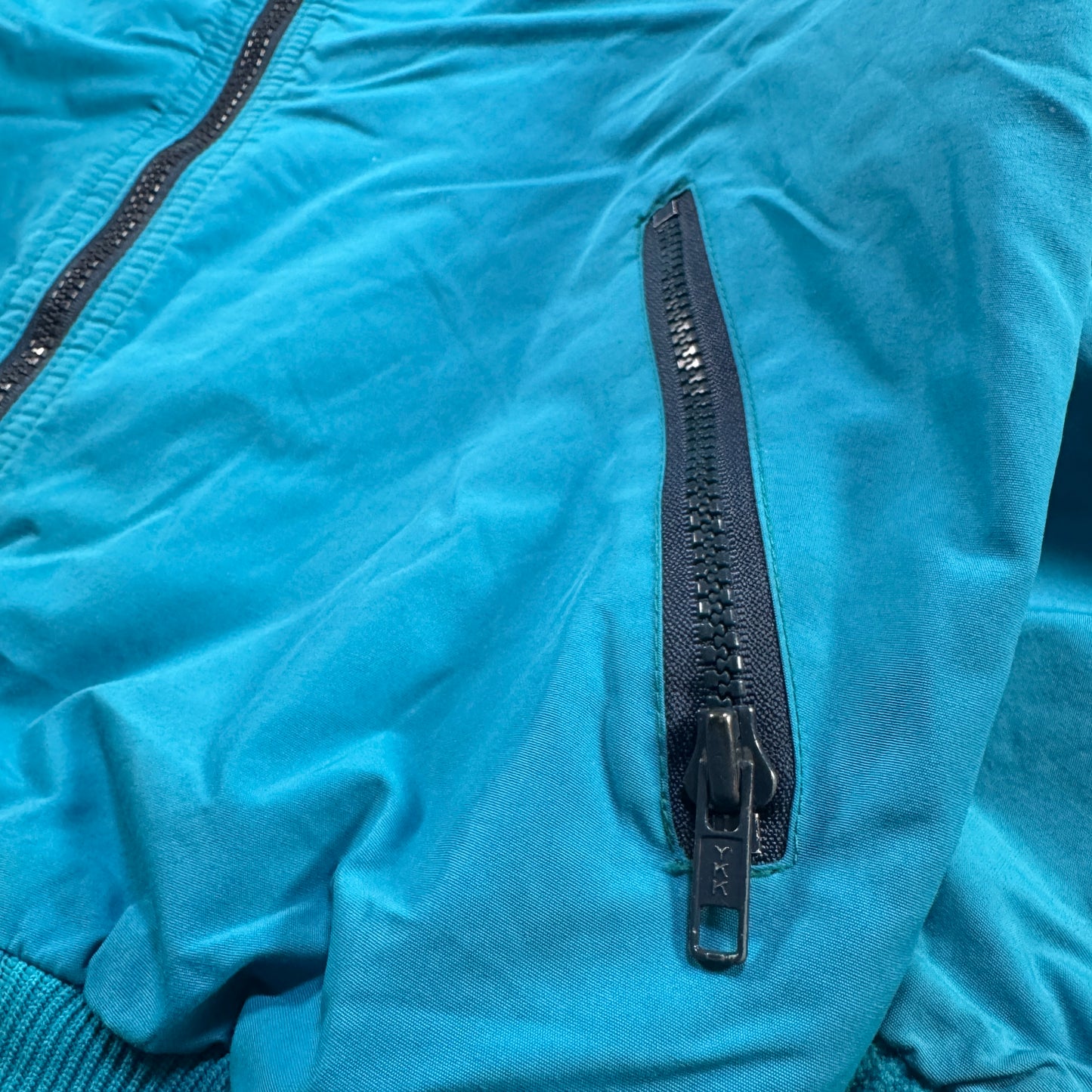 80s USA製 patagonia シェルドシンチラ 三角タグ 水色 ターコイズ ja-u-2505-055