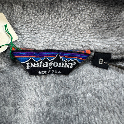 80s USA製 patagonia シェルドシンチラ 三角タグ 水色 ターコイズ ja-u-2505-055