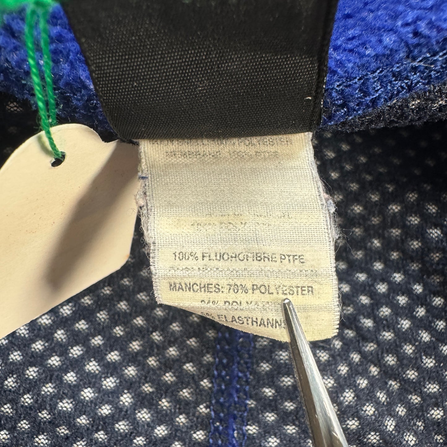 90s USA製 パタゴニア パーシャルエクリプス フルジップフリース L 青 ja-u-2505-057