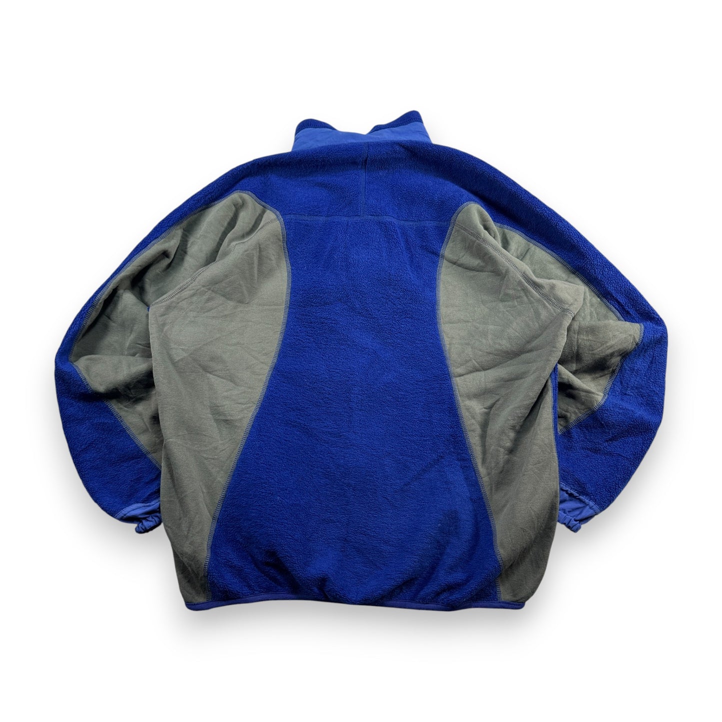 90s USA製 パタゴニア パーシャルエクリプス フルジップフリース L 青 ja-u-2505-057