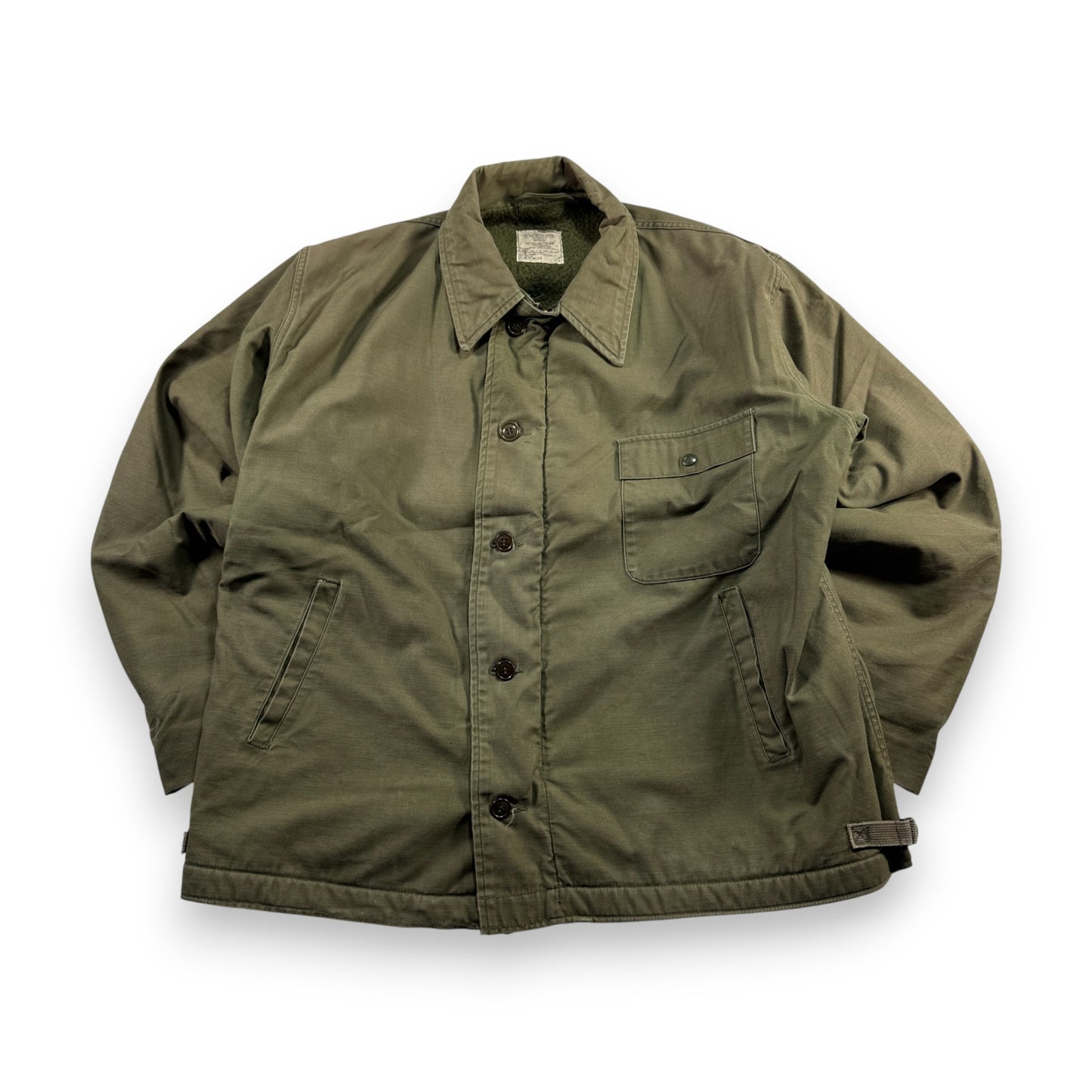 80s A2 デッキジャケット U.S.NAVY A-2 XLサイズ USA製 ja-u-2505-058