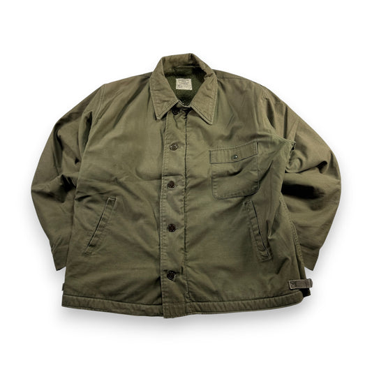 80s A2 デッキジャケット U.S.NAVY A-2 XLサイズ USA製 ja-u-2505-058