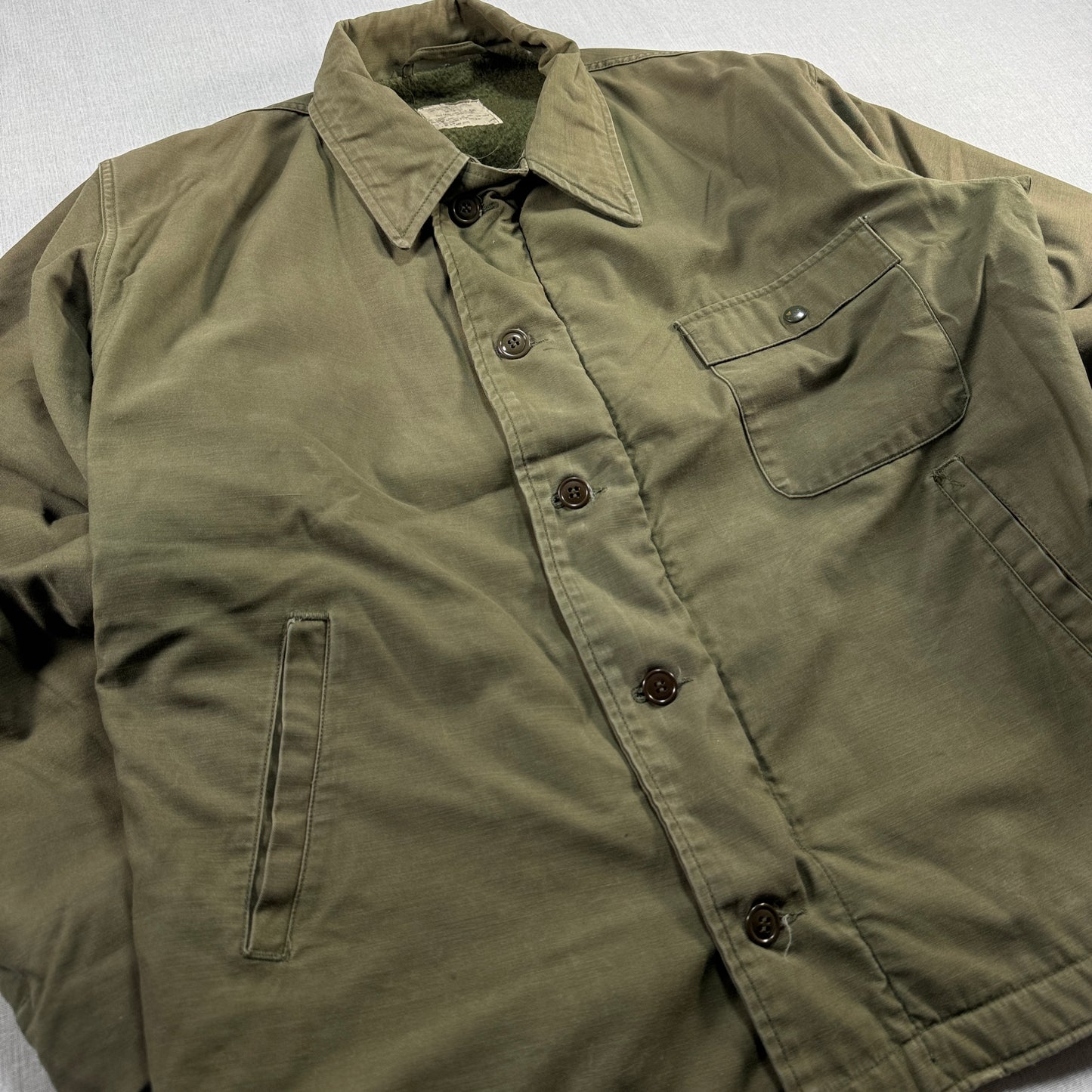 80s A2 デッキジャケット U.S.NAVY A-2 XLサイズ USA製 ja-u-2505-058