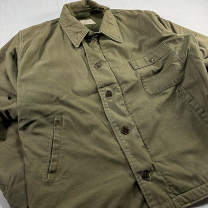 80s A2 デッキジャケット U.S.NAVY A-2 XLサイズ USA製 ja-u-2505-058