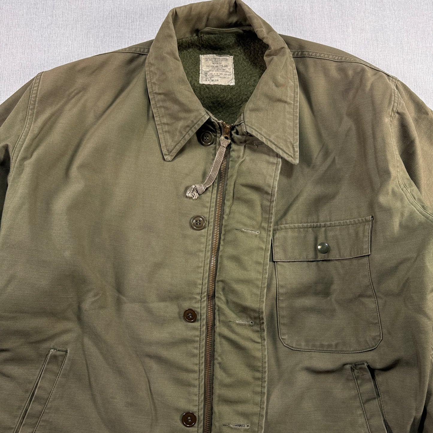 80s A2 デッキジャケット U.S.NAVY A-2 XLサイズ USA製 ja-u-2505-058