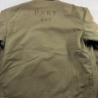 80s A2 デッキジャケット U.S.NAVY A-2 XLサイズ USA製 ja-u-2505-058