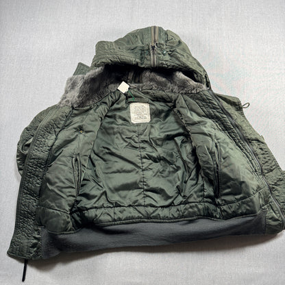 80s 米軍実物 アルファ N-2B フライトジャケット USA製 カーキ SCOVILL ja-u-2505-059