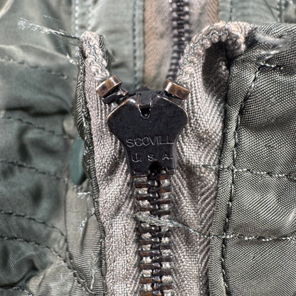 80s 米軍実物 アルファ N-2B フライトジャケット USA製 カーキ SCOVILL ja-u-2505-059