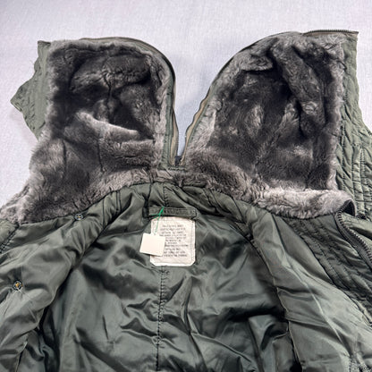 80s 米軍実物 アルファ N-2B フライトジャケット USA製 カーキ SCOVILL ja-u-2505-059