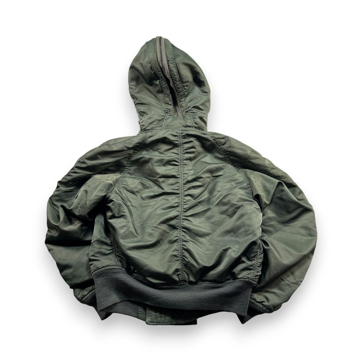 80s 米軍実物 アルファ N-2B フライトジャケット USA製 カーキ SCOVILL ja-u-2505-059