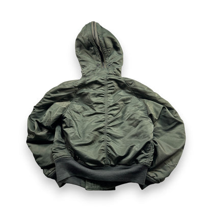 80s 米軍実物 アルファ N-2B フライトジャケット USA製 カーキ SCOVILL ja-u-2505-059