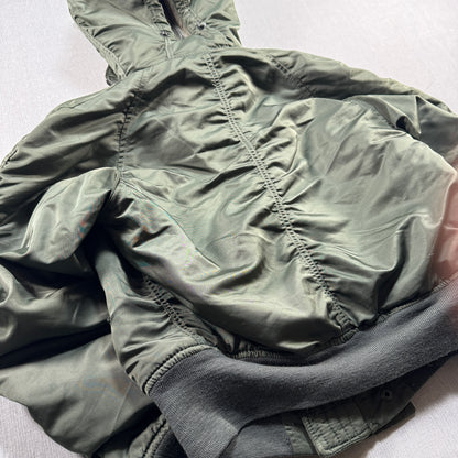 80s 米軍実物 アルファ N-2B フライトジャケット USA製 カーキ SCOVILL ja-u-2505-059