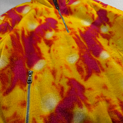 90s salomon サロモン フリース ハーフジップ ビンテージ 黄 赤 ja-u-2505-060