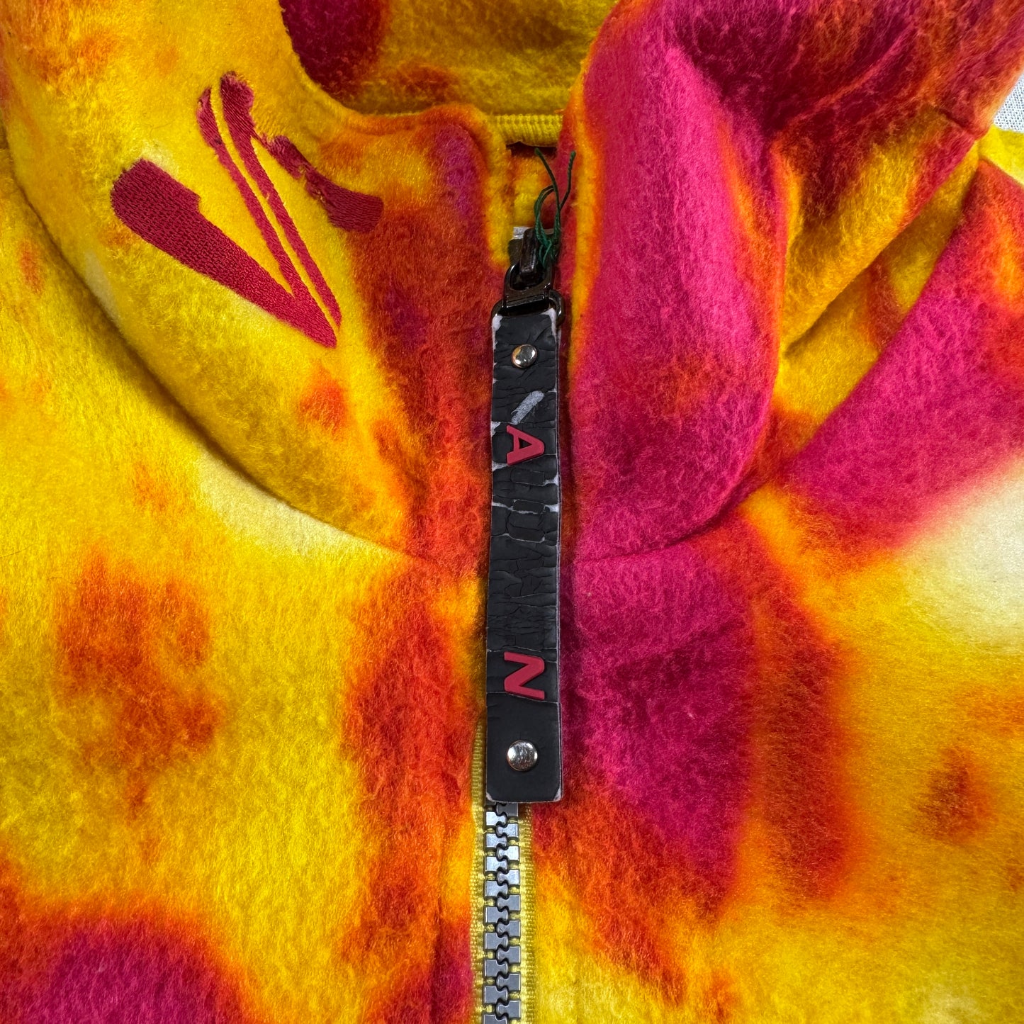 90s salomon サロモン フリース ハーフジップ ビンテージ 黄 赤 ja-u-2505-060