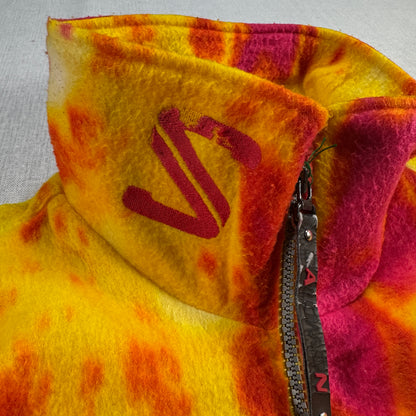 90s salomon サロモン フリース ハーフジップ ビンテージ 黄 赤 ja-u-2505-060