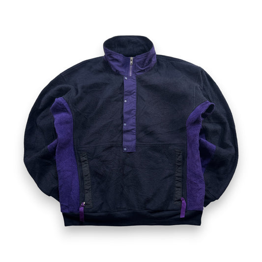 90s パタゴニア USA製 ハーフジップ フリース ネイビー パープル ja-u-2505-063