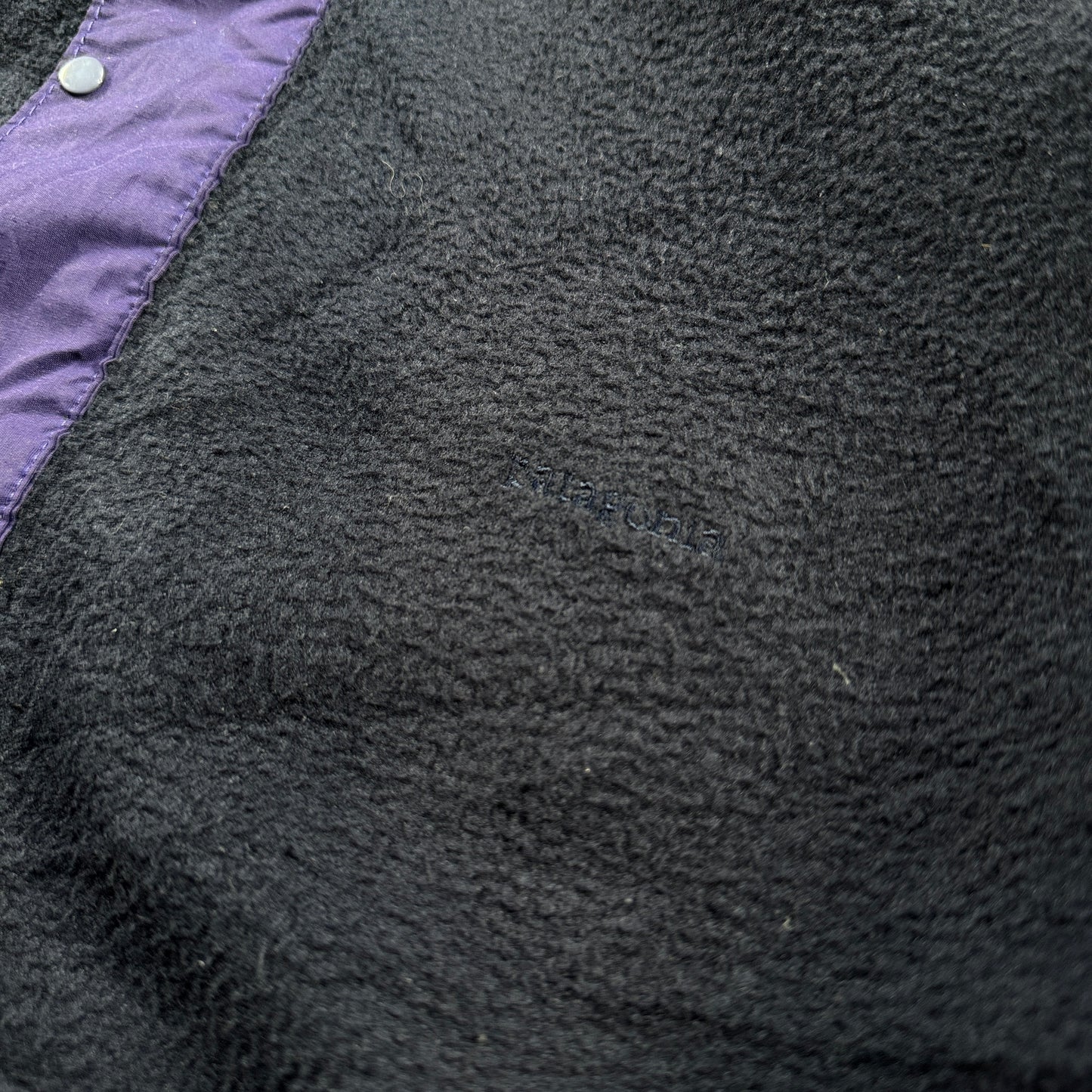 90s パタゴニア USA製 ハーフジップ フリース ネイビー パープル ja-u-2505-063