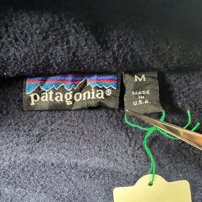 90s パタゴニア USA製 ハーフジップ フリース ネイビー パープル ja-u-2505-063