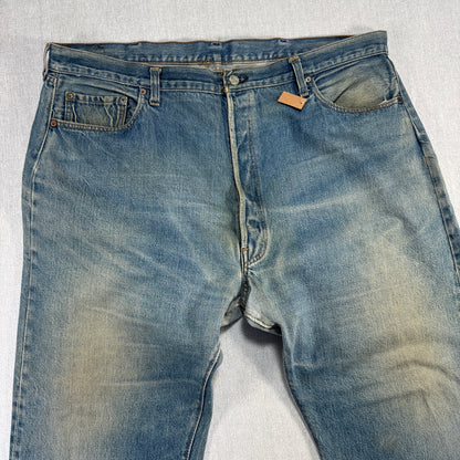70s 66後期 赤耳 リーバイス levi's 501 USA製 ボタン裏6 W46 pa-00026