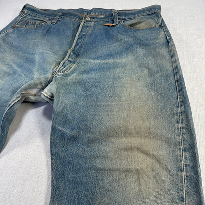 70s 66後期 赤耳 リーバイス levi's 501 USA製 ボタン裏6 W46 pa-00026
