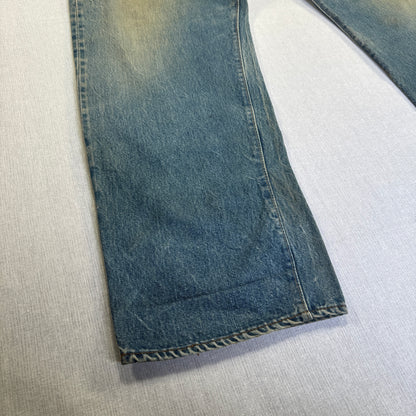 70s 66後期 赤耳 リーバイス levi's 501 USA製 ボタン裏6 W46 pa-00026