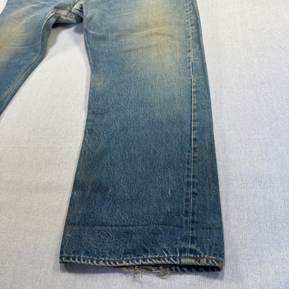 70s 66後期 赤耳 リーバイス levi's 501 USA製 ボタン裏6 W46 pa-00026