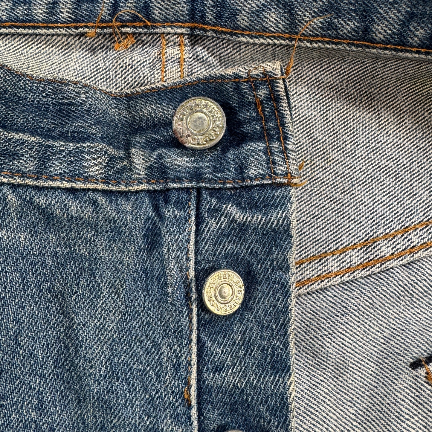 70s 66後期 赤耳 リーバイス levi's 501 USA製 ボタン裏6 W46 pa-00026