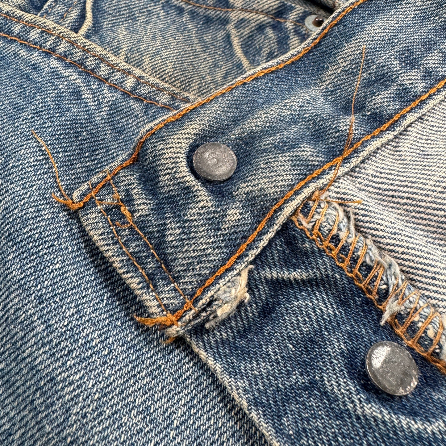 70s 66後期 赤耳 リーバイス levi's 501 USA製 ボタン裏6 W46 pa-00026