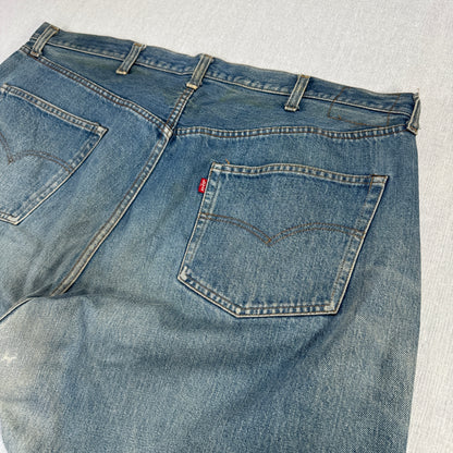 70s 66後期 赤耳 リーバイス levi's 501 USA製 ボタン裏6 W46 pa-00026