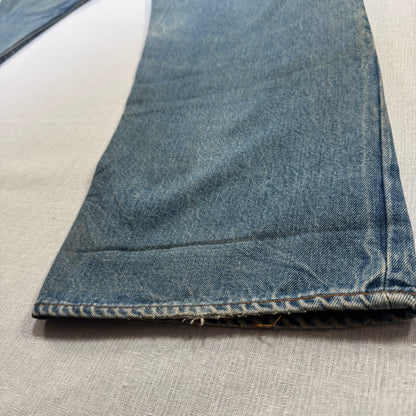 70s 66後期 赤耳 リーバイス levi's 501 USA製 ボタン裏6 W46 pa-00026