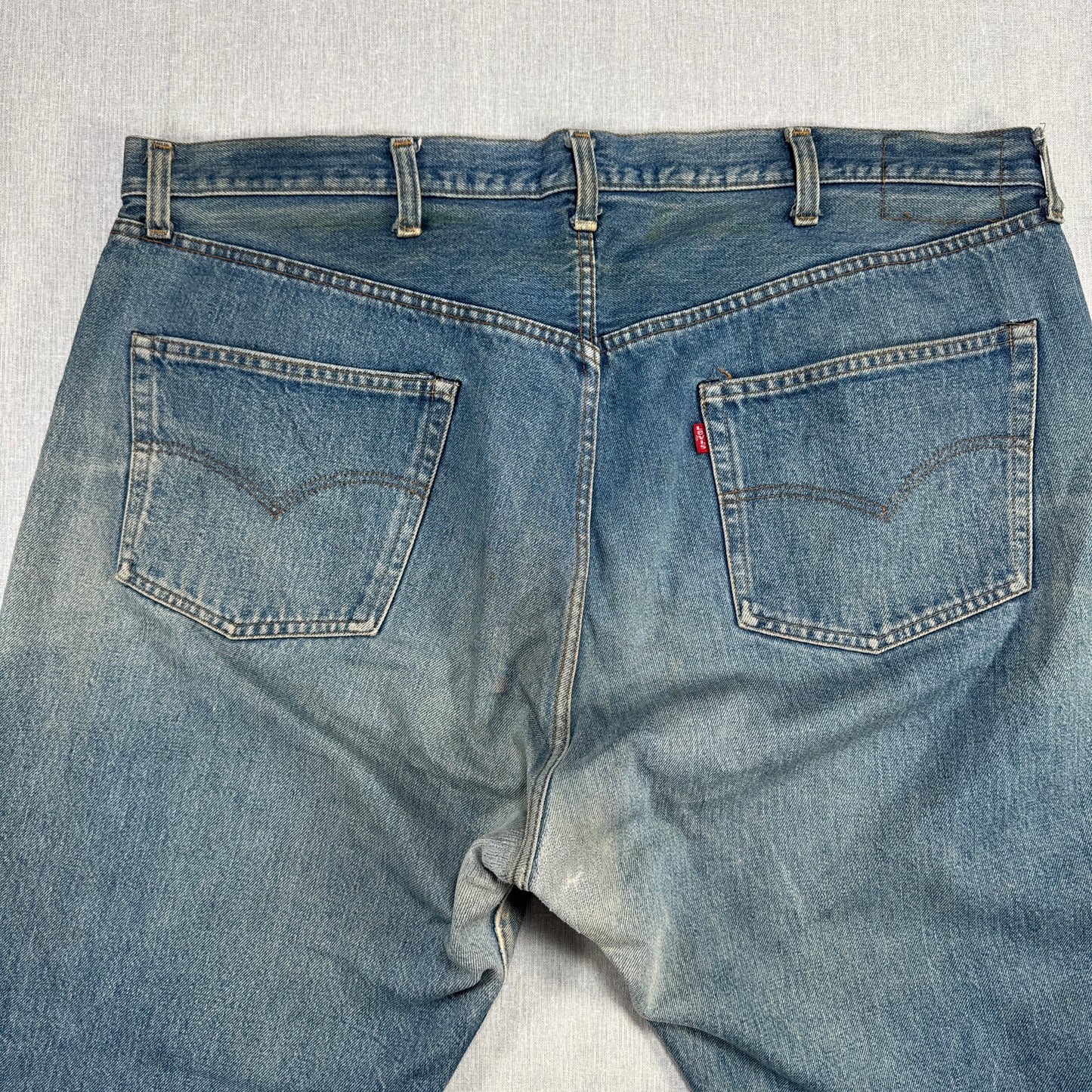 70s 66後期 赤耳 リーバイス levi's 501 USA製 ボタン裏6 W46 pa-00026