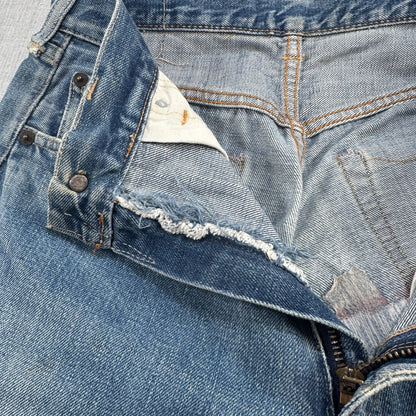 502xx bigE 66前期 ボタン裏16 Vステッチ 赤耳 60s ビンテージ pa-00025