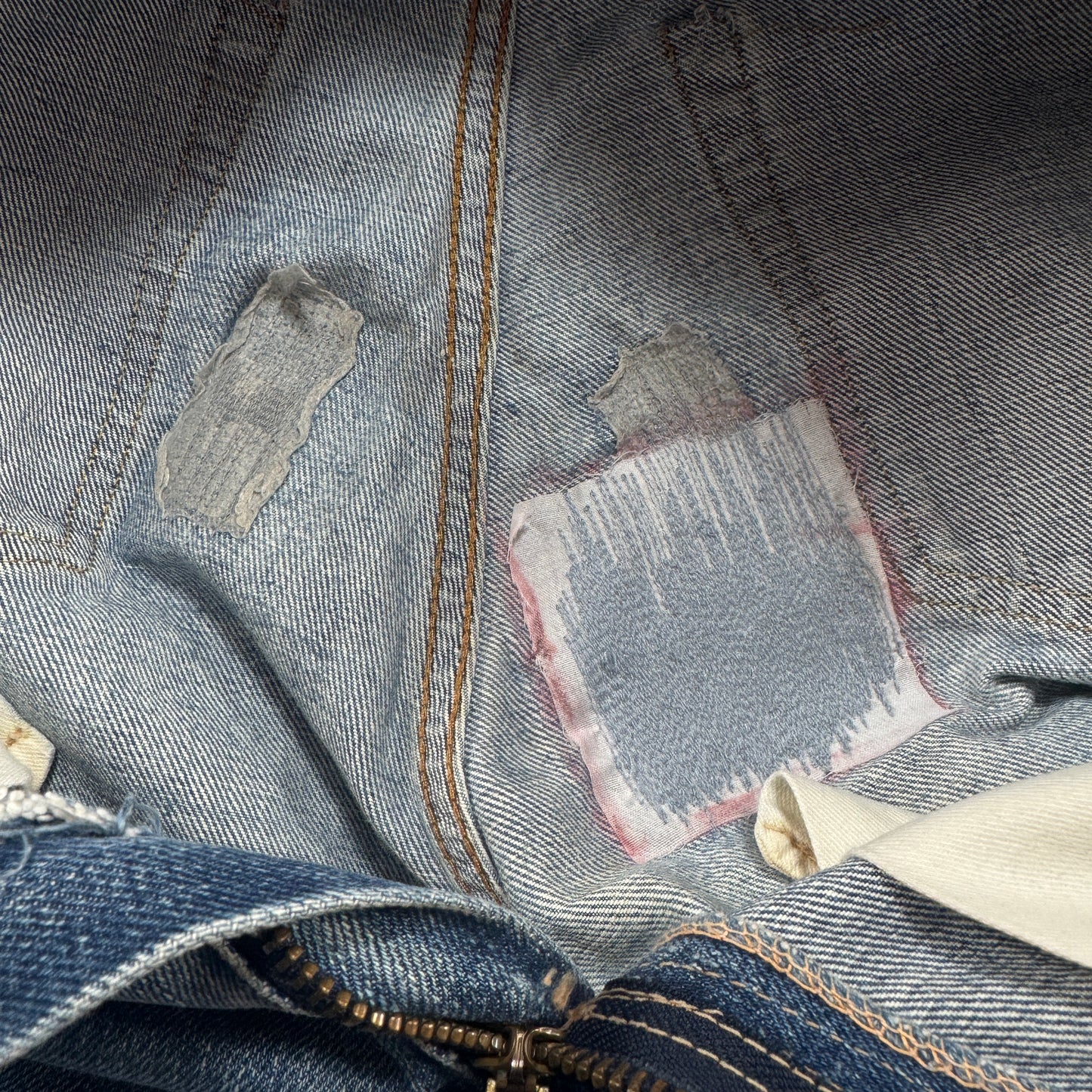 502xx bigE 66前期 ボタン裏16 Vステッチ 赤耳 60s ビンテージ pa-00025