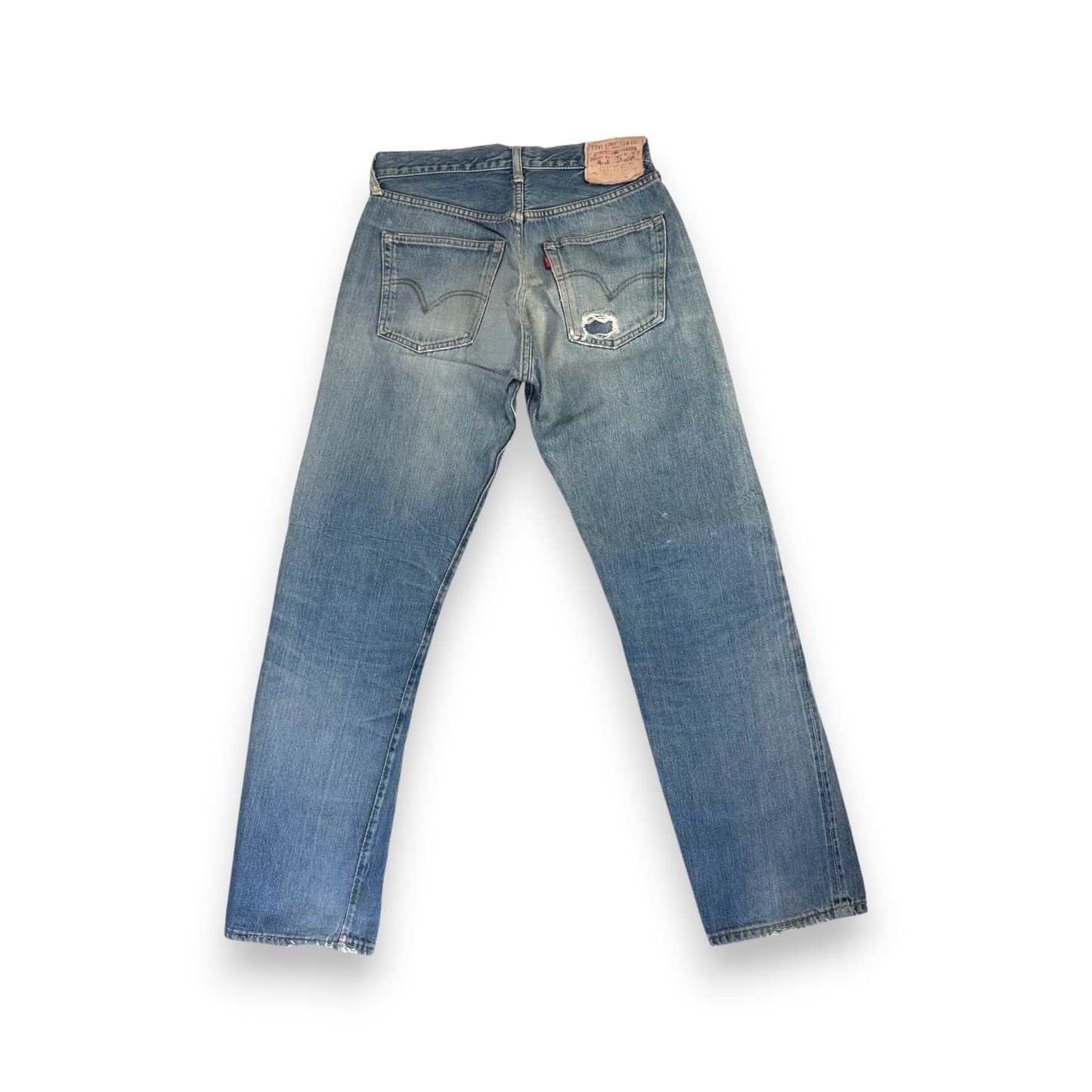 502xx bigE 66前期 ボタン裏16 Vステッチ 赤耳 60s ビンテージ pa-00025