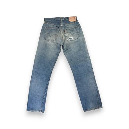 502xx bigE 66前期 ボタン裏16 Vステッチ 赤耳 60s ビンテージ pa-00025