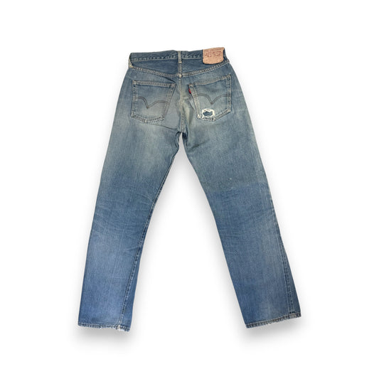 502xx bigE 66前期 ボタン裏16 Vステッチ 赤耳 60s ビンテージ pa-00025