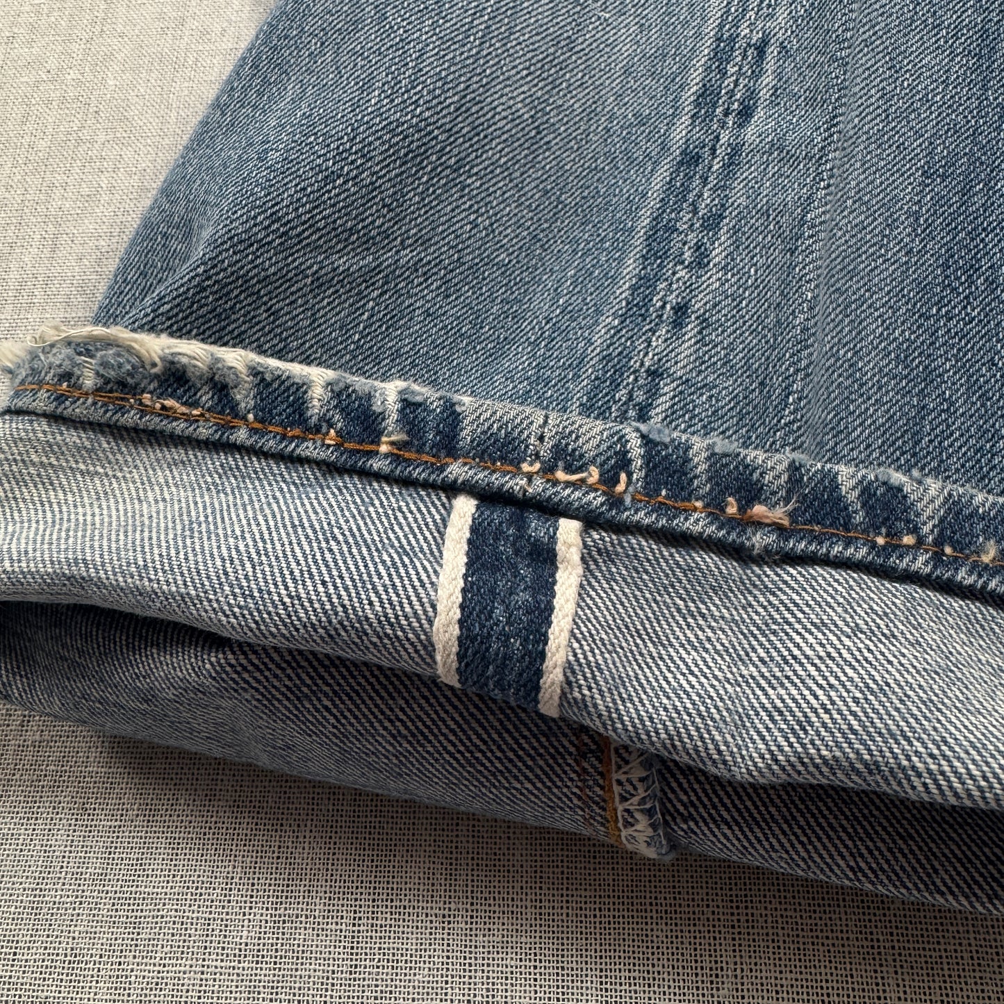 502xx bigE 66前期 ボタン裏16 Vステッチ 赤耳 60s ビンテージ pa-00025