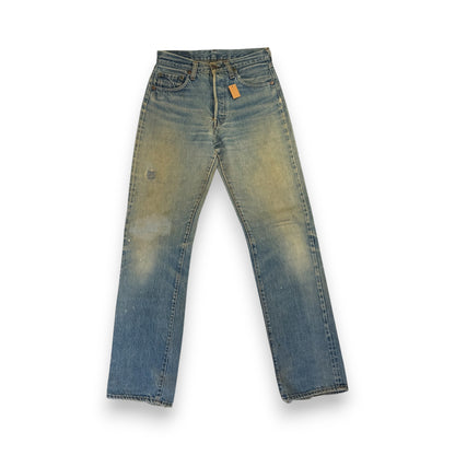 70s 66後期 赤耳 リーバイス levi's 501 USA製 ボタン裏6 w28 pa-00024