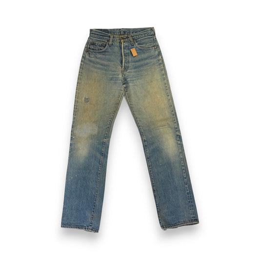 70s 66後期 赤耳 リーバイス levi's 501 USA製 ボタン裏6 w28 pa-00024
