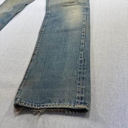 70s 66後期 赤耳 リーバイス levi's 501 USA製 ボタン裏6 w28 pa-00024