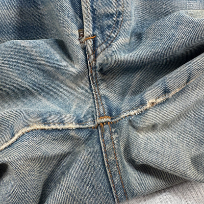 70s 66後期 赤耳 リーバイス levi's 501 USA製 ボタン裏6 w28 pa-00024