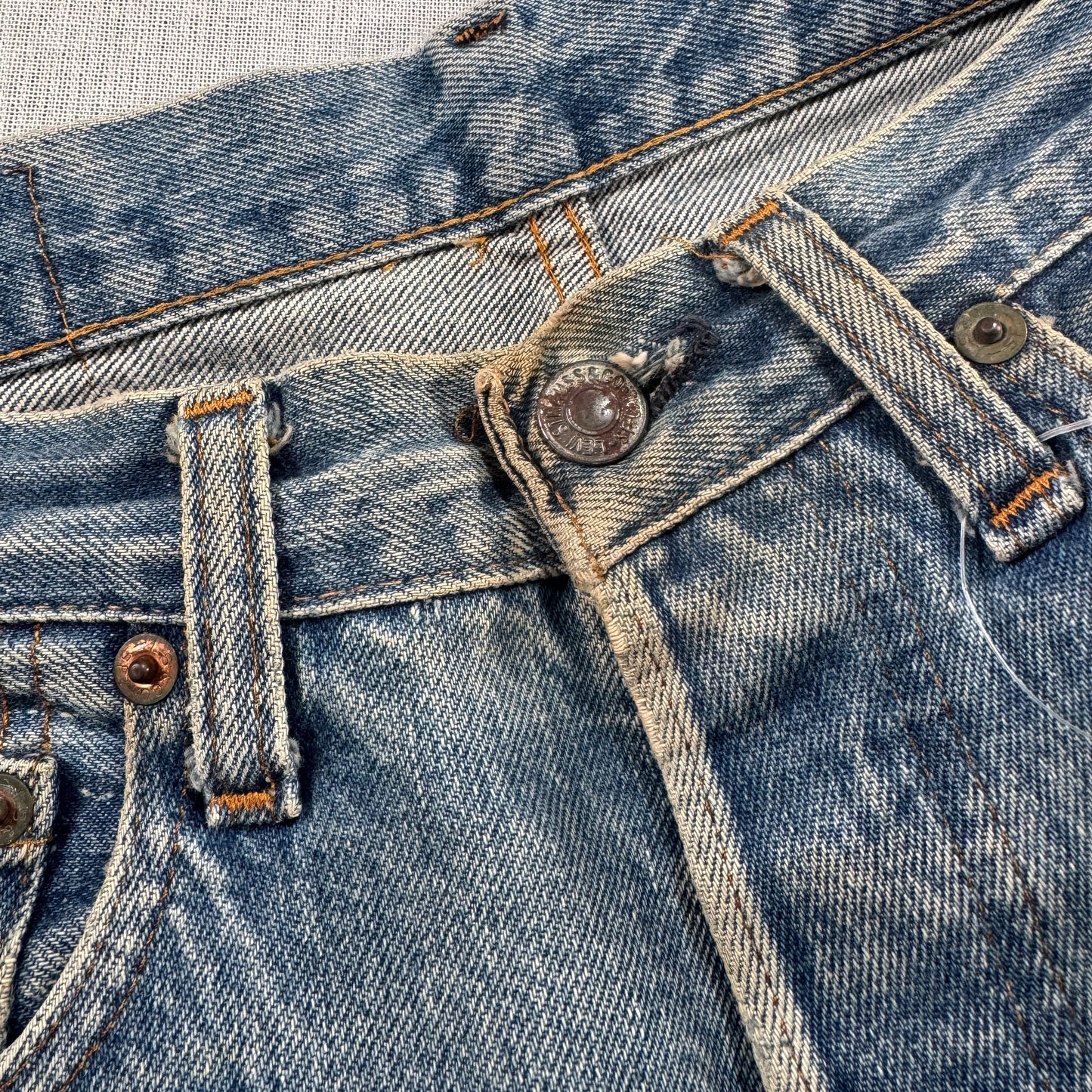 70s 66後期 赤耳 リーバイス levi's 501 USA製 ボタン裏6 w28 pa-00024