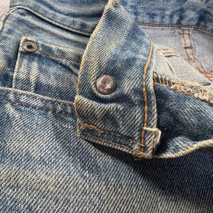 70s 66後期 赤耳 リーバイス levi's 501 USA製 ボタン裏6 w28 pa-00024