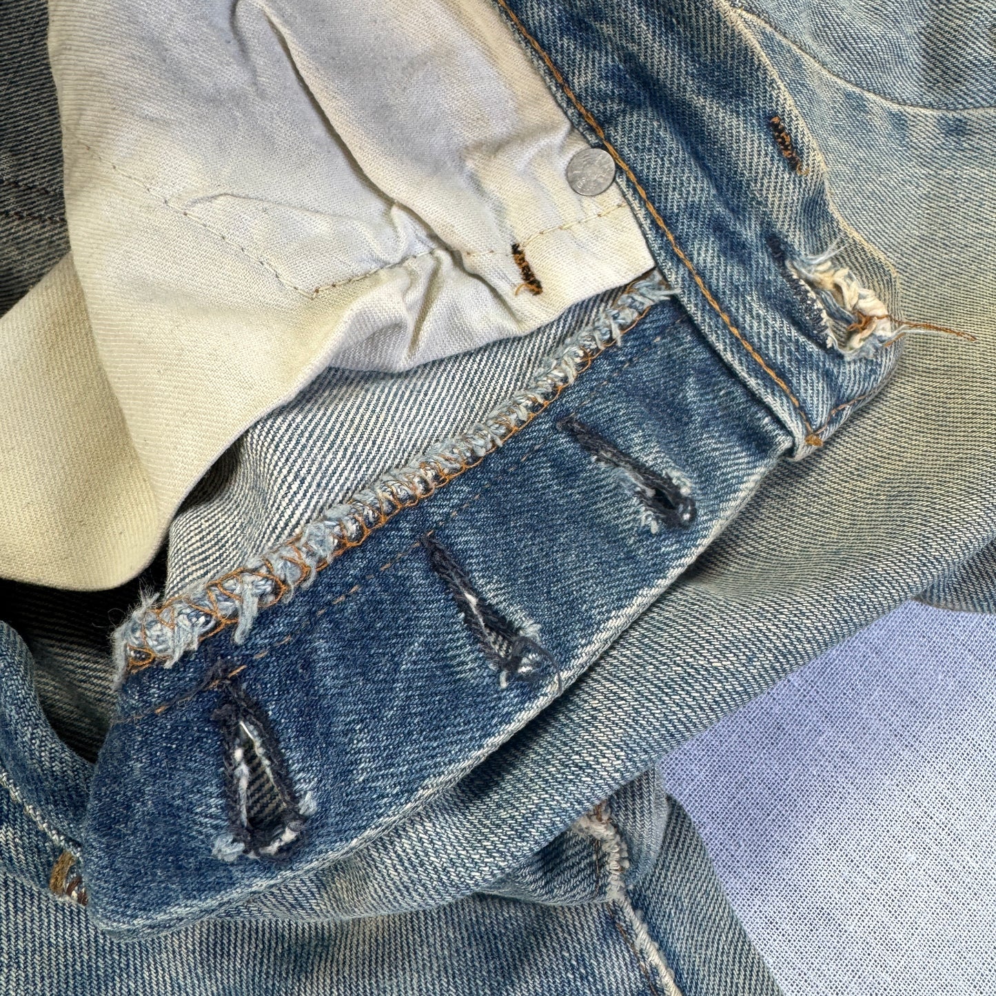 70s 66後期 赤耳 リーバイス levi's 501 USA製 ボタン裏6 w28 pa-00024