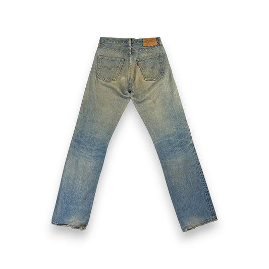 70s 66後期 赤耳 リーバイス levi's 501 USA製 ボタン裏6 w28 pa-00024