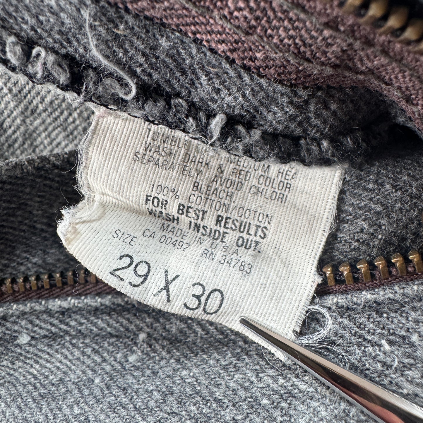 80s LEE ブラックデニム talon 200-0202 USA製 ビンテージ pa-00022