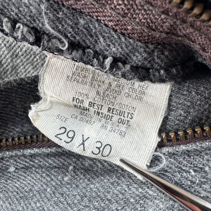 80s LEE ブラックデニム talon 200-0202 USA製 ビンテージ pa-00022