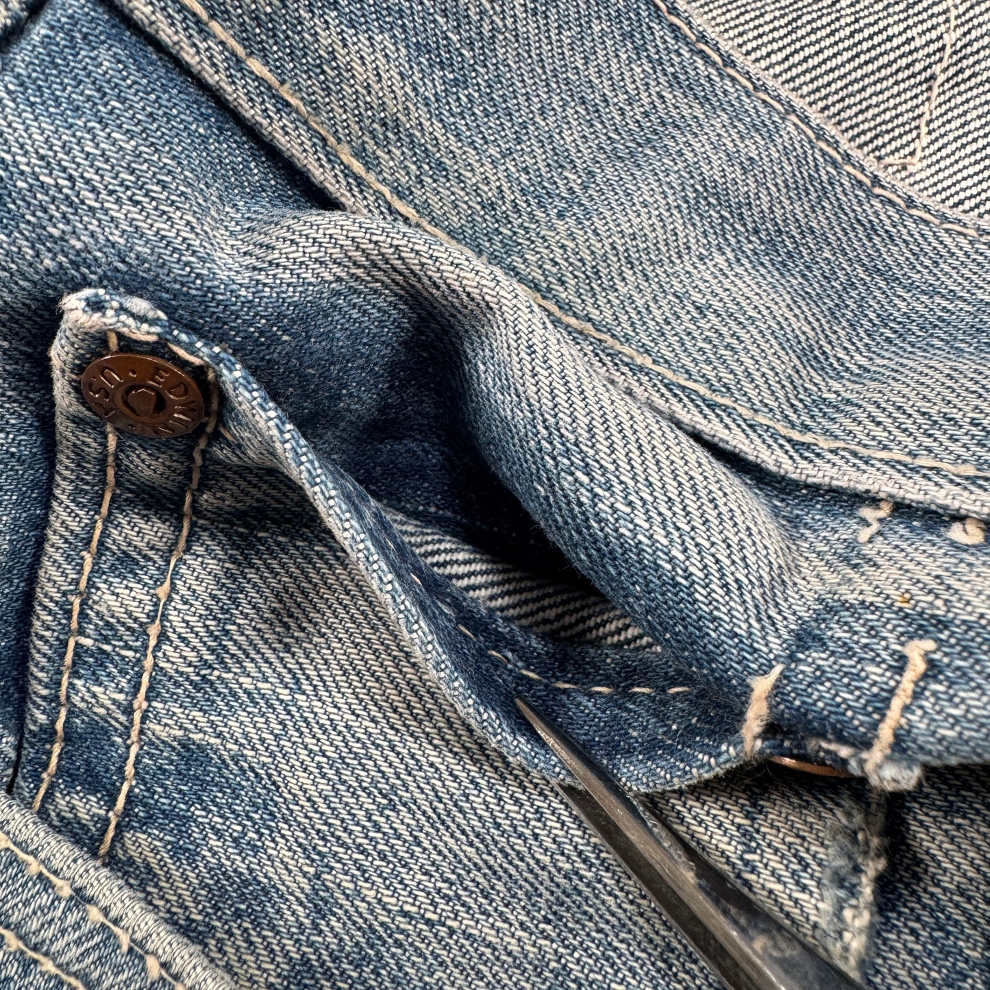 60s EDWIN エドウィン W33 ビンテージ デニム USA製 pa-00016